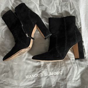 Manolo Blahnik Suede Boots